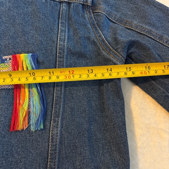 ILOVEPLUM UNICORN‎ DENIM GIRLS JACKET 6y - Picture 5 of 6